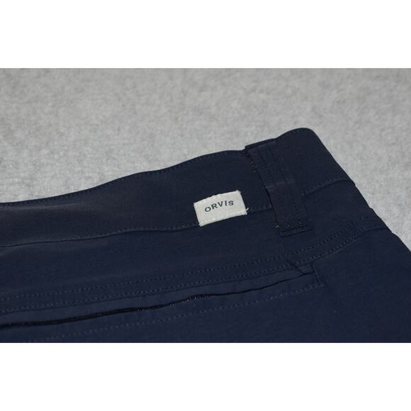 Orvis Fishing Tech Pants Mens Size 38 x 30 Stretch Nylon Blend Blue Zip Cargo - Picture 6 of 7